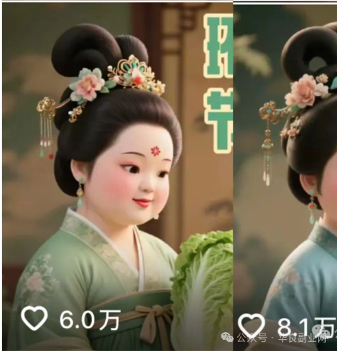 图片[2]_8万+点赞的“唐朝胖妞”爆火！手把手教你用AI复刻，小白也能日更3条（附详细教程）_华良副业网